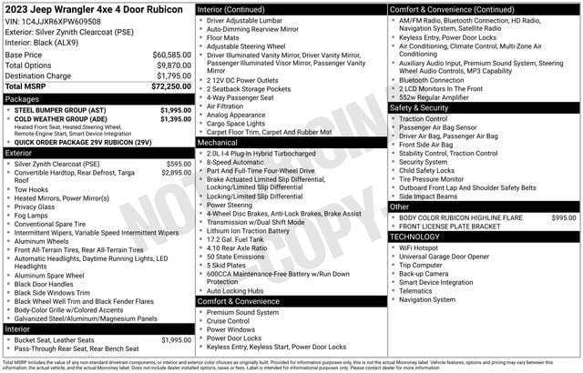 jeep wrangler 4xe 2023 1C4JJXR6XPW609508 image jeep wrangler 4xe 2023 1C4JJXR6XPW609508 image